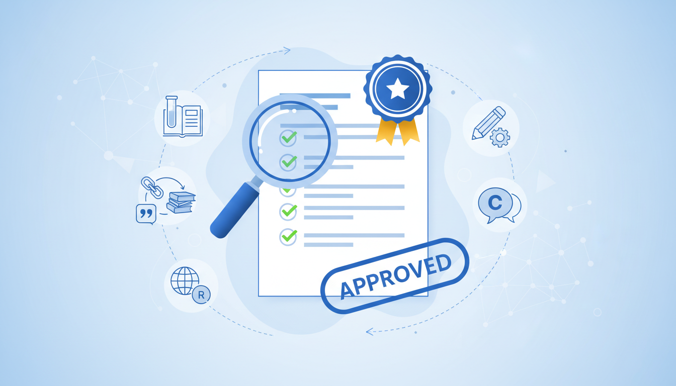 RankStudio quality assurance process with citation verification and AI optimization checks